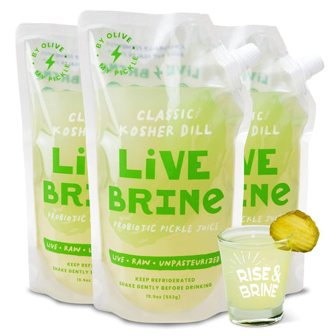 Olive My Pickle Probiotic Pickle Juice 58.5 oz | 3pk Olive Juice