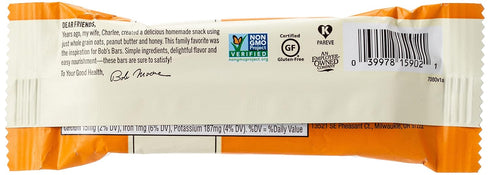 1.76 Oz (Pack 4) Bob's Red Mill Peanut Butter Honey & Oats bar - Single bar