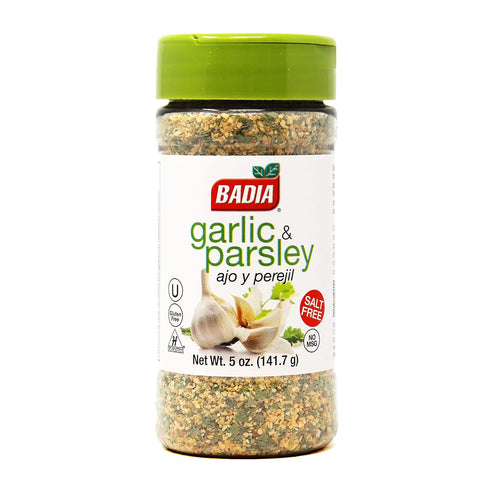 Badia Garlic & Parsley Seasoning, 5 oz Ideal for Cooking, Grilling and