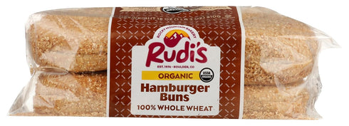 Rudis 8 Count (Frozen) Rudi's Organic Wheat Hamburger Buns