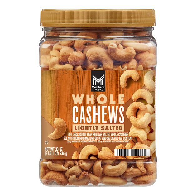 Generic Lightly Salted Whole Cashews, 33 Ounce (1 Pack)