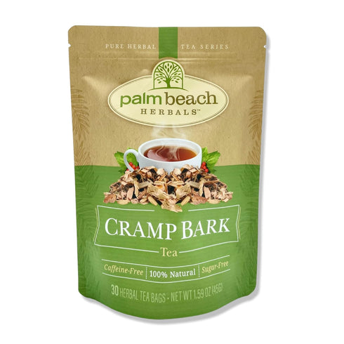 Palm Beach Medicinal Herbs - Cramp Bark Tea, Pure Herbal Tea Series, 30ct