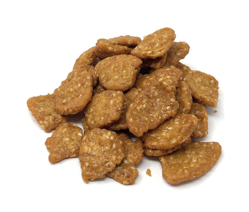 2 YANKEETRADERS Mini Sesame Chips, Honey Roasted, Pounds, brown