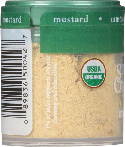 0.46 (Pack 6) Simply Organic Mustard Seed Ground, Certified Organic, Kosher, Mini Spices | Ounce
