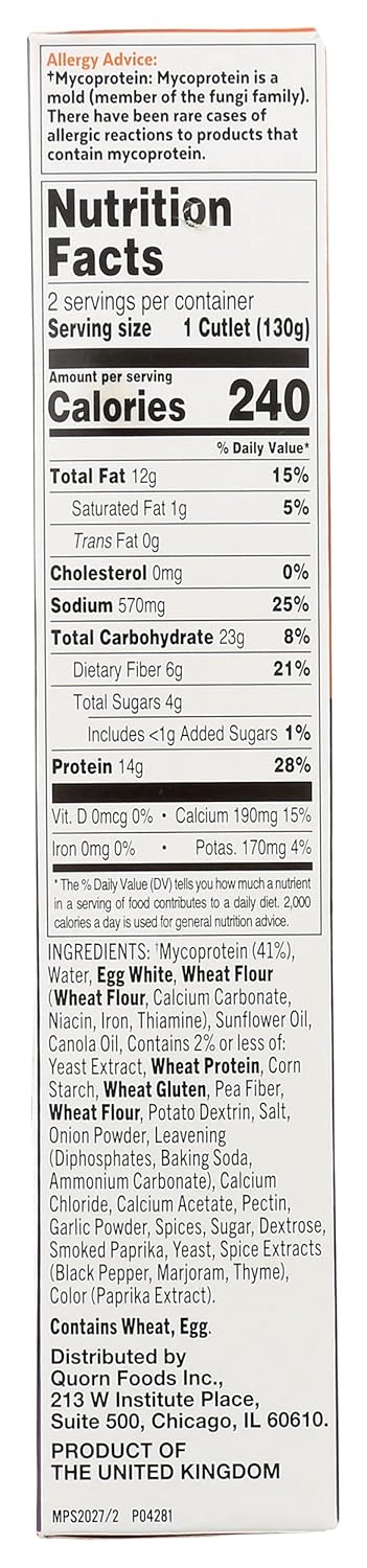 Quorn 9.2 OZ Meatless Homestyle Fried ChiQin Cutlets