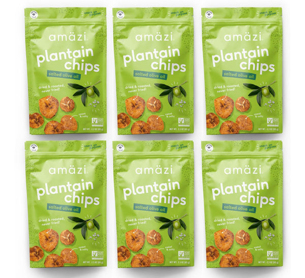 Amaezi Foods | Dried & Roasted Salted Olive Oil Plantain Chips (6