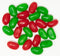 YANKEETRADERS Holiday Jelly Beans, Red and Green Cherry and Lime Flavors, 3