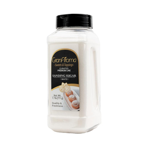 Decorative White Sanding Sugar for Cookies & Sweets - GranAroma