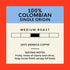 100% (2 lb San Francisco Bay Coffee - Medium Roast Whole Bean Coffee - Colombian bag)