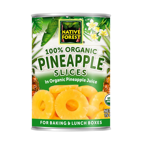 Native Forest Pineapple Slices - Pineapple Canned, Pineapple Organic, Canned Fruit No