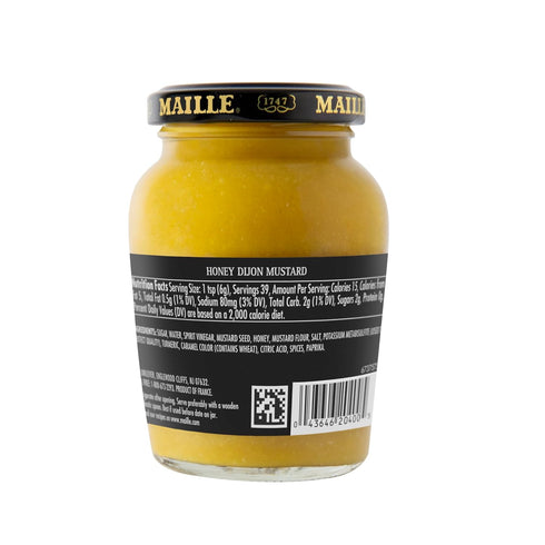 8.11 (Pack 6) Maille Mustard Honey Dijon for Vinaigrettes, Glazed Vegetables, and Chicken Recipes Gourmet Dijon mustard