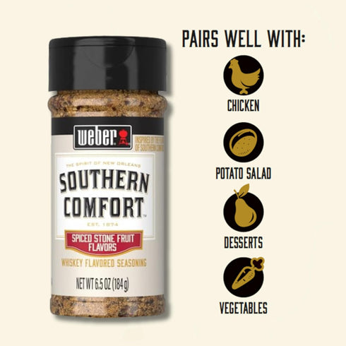 Weber Southern Comfort Whiskey Flavored Seasoning, 6.5 Ounce