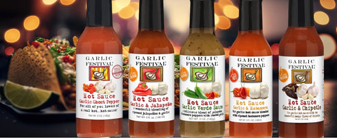 Garlic Festival Spicy Garlic & Red Jalapeno Hot Sauce