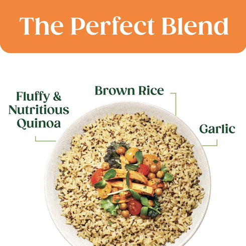 Generic 8.5 OZ (2 Pack) Organic Quinoa & Brown Rice with Garlic, |Free of artificial colors, flavors and preservatives