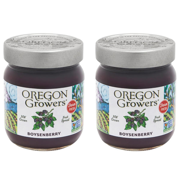 Oregon Growers Boysenberry Fruit Spread - Boysenberry Jam Seedless, Boysenberry Jelly, Organic