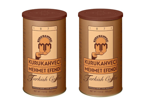 KURUKAHVECI MEHMET EFENDI Turkish Coffee, 100% Arabica, Finely Roasted Ground Coffee for