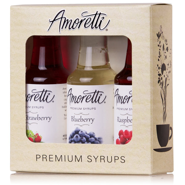 Amoretti Premium Syrups Berry 3 Pack, 50ml