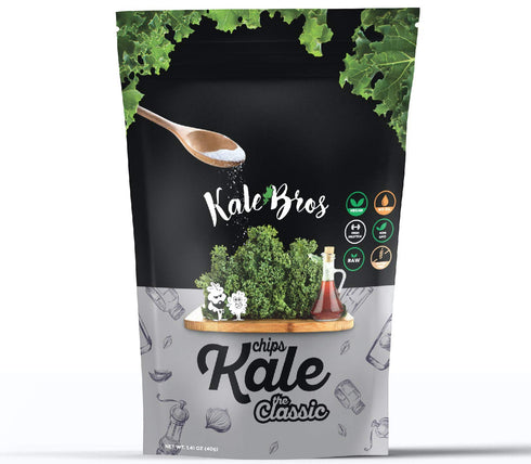 Kale Bros Kale Chips, The Classic, Single Bags, 1.41 Oz, Mix-And-Match, Vegan/Gluten-Free/Paleo/Keto/Allergen