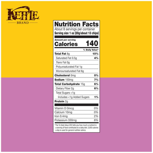 7.5 Oz Kettle Brand Potato Chips, Parmesan Garlic Kettle Chips