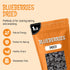 1 lb Oh! Nuts Dried Blueberries - No Sugar Added - Bulk Bag - Dehydrated Dried Blueberries for Snacking & Baking