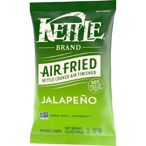 6.5 Oz Kettle Brand Potato Chips, Air Fried Jalapeo Kettle Chips, Bag