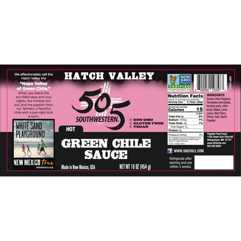 505 16oz (Pack 3, Southwestern Hatch Valley Mild Green Chile Sauce of Green Chile Cooking Sauce-hot)