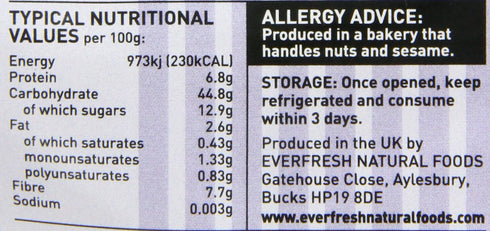 Everfresh 400g Bakery - Sprouted Rye Bread