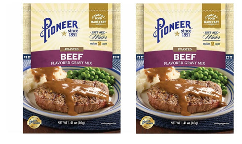 C.H. Guenther & Son Pioneer Gravy & Seasoning Mixes - 2 packages (Roasted Beef 1.41oz)
