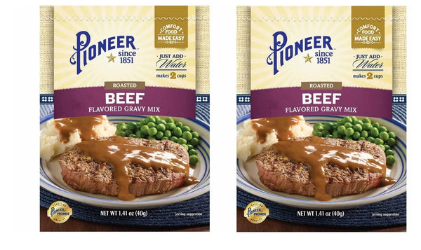 C.H. Guenther & Son Pioneer Gravy & Seasoning Mixes - 2 packages (Roasted Beef 1.41oz)