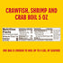 (5 (Pack 1)) Louisiana Fish Fry Products Crawfish, Shrimp & Crab Boil Seasoning - Spicy & Delicious Seafood Powder