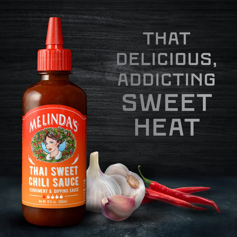 12oz, 1 Pack 2oz Melindas Thai Sweet Chili Sauce - Sweet and Mild Asian Chili Sauce Made with Whole Fresh Ingredients