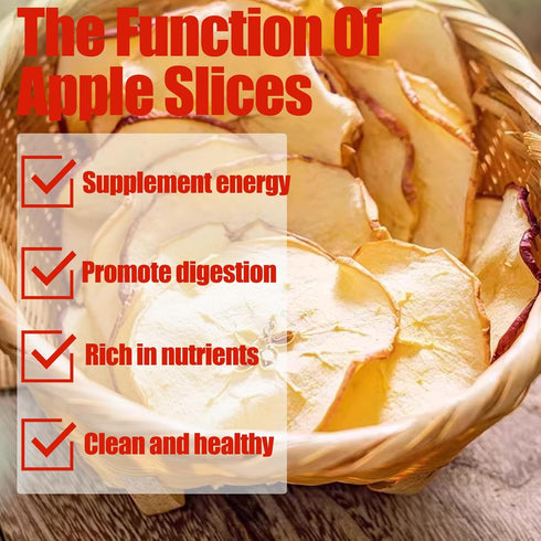 Generic Simmer 3.88 Oz/110g Dried Apples Slices No Sugar Added Bulk Snacks Bags Dehydrated Apples For Pot Tea Cake