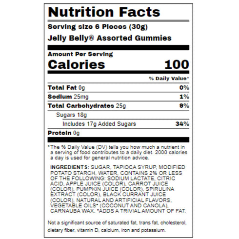 Gummy Gummies, Pack 2, 3.5 Sweet and Super Sour Vegan Candies, Fruit Flavored Jumbo Jelly Bean Shaped Kosher Non-GMO