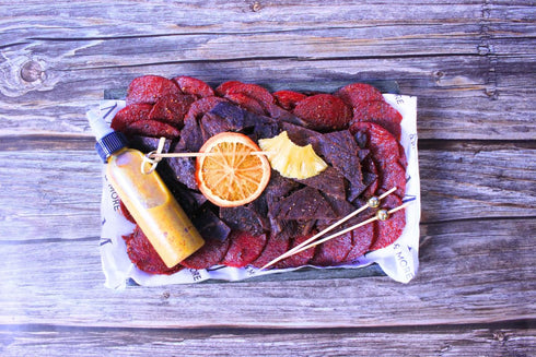 The Meat Co Small Jerky Platter, kosher certified, gift, holiday present, Made with Premium Meats, handmade