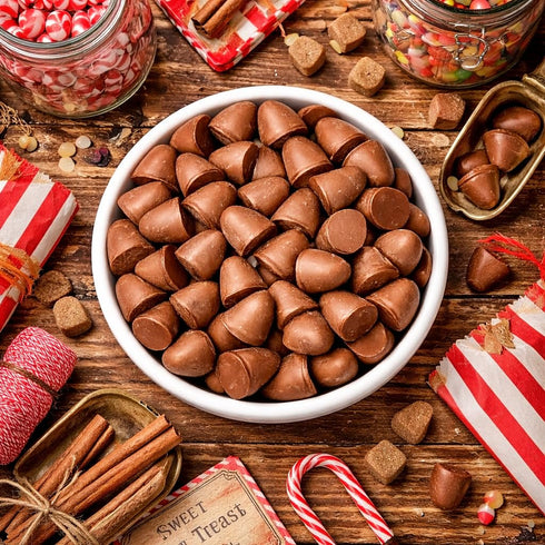 1 Old Fashioned Chocolate Covered Vanilla Creme Drops | Pound Bag | Nostalgic Chocolate Candy with Creamy Vanilla
