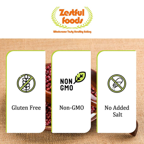Zestful Foods 4 Lbs. (2 pack, 2 Lbs. Adzuki Beans - Chinese Red Beans, Non-GMO, Sproutable, Vegan - Perfect for Asian