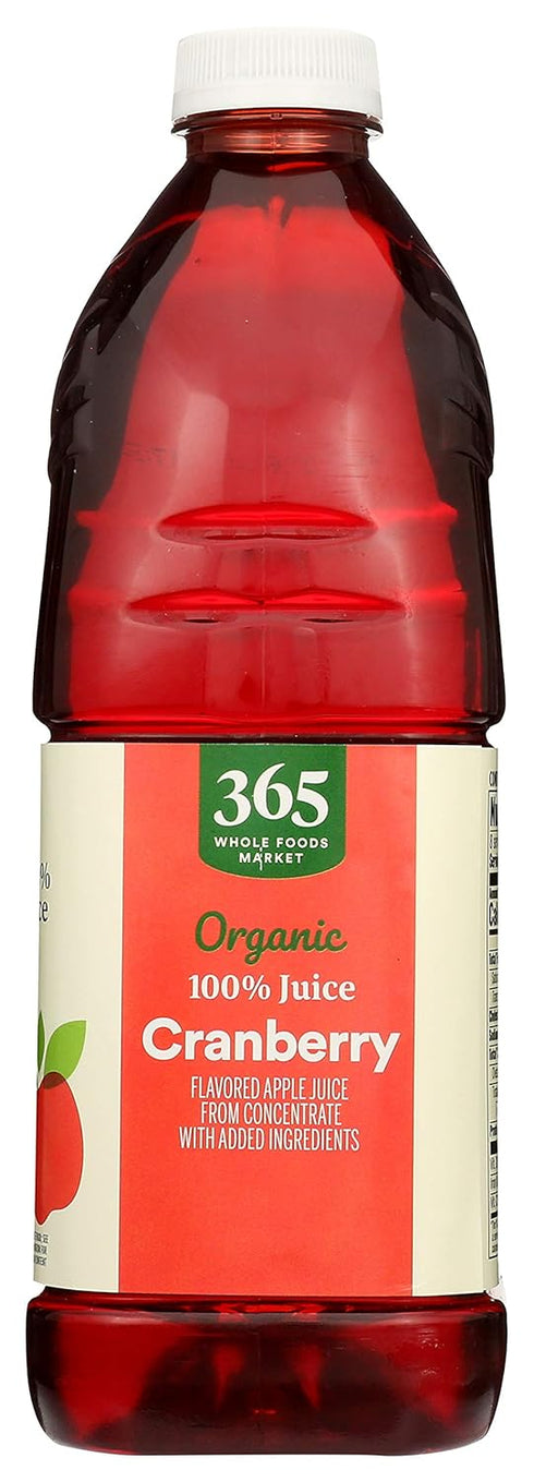 365 64 Oz (Pack 2) by Whole Foods Market, Organic Cranberry Juice Blend, Fl