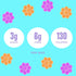 Gummies, 3g 50g 14 Pack SmartSweets Sour Flowers Limited Edition, Easter Candy, Plant Based, Gluten Free Healthy Snacks