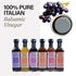 60ml 6 pack. 100% Kouzini Fruit Vinegar Variety No artificial flavors, no natural flavors, no preservatives. real