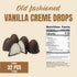 1 Old Fashioned Chocolate Covered Vanilla Creme Drops | Pound Bag | Nostalgic Chocolate Candy with Creamy Vanilla