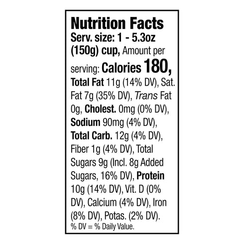 Oz, 5.3 Siggis, High Protein Plant Based Blend Vanilla Cinnamon, Ounce