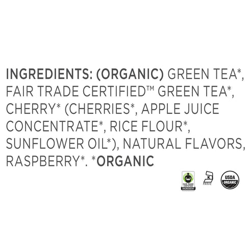 Tea Forte Cherry Marzipan - Premium Organic Loose Leaf Caffeinated Green Tea Blend, Makes 35-50 Cups