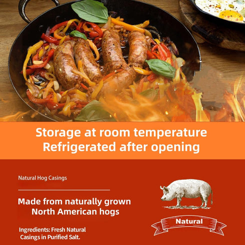 1.6'', 35lbs. Natural Hog Casings for SausageBratwurst at about Makes Home Sausage Making