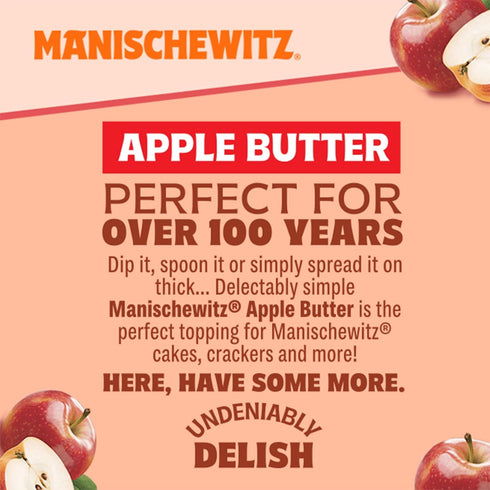 17oz (2 Pack) Manischewitz Apple Butter, | Smooth & Sweet Spread, Great for Sauces & Glazes, No Sugar Added
