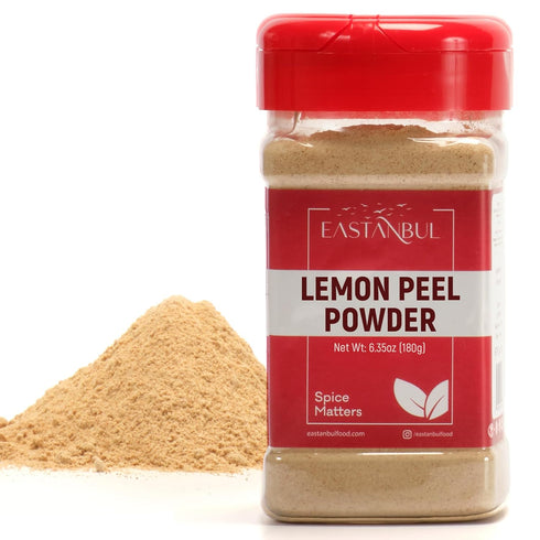 Eastanbul Lemon Peel Powder, 6.4oz Lemon Peel Ground, Pure Citrus Powder, Dry