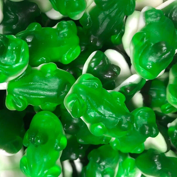 SweetGlob Gummy Frogs, Sea Creatures Party Fun Gummy Candy (1 Pound, Green)