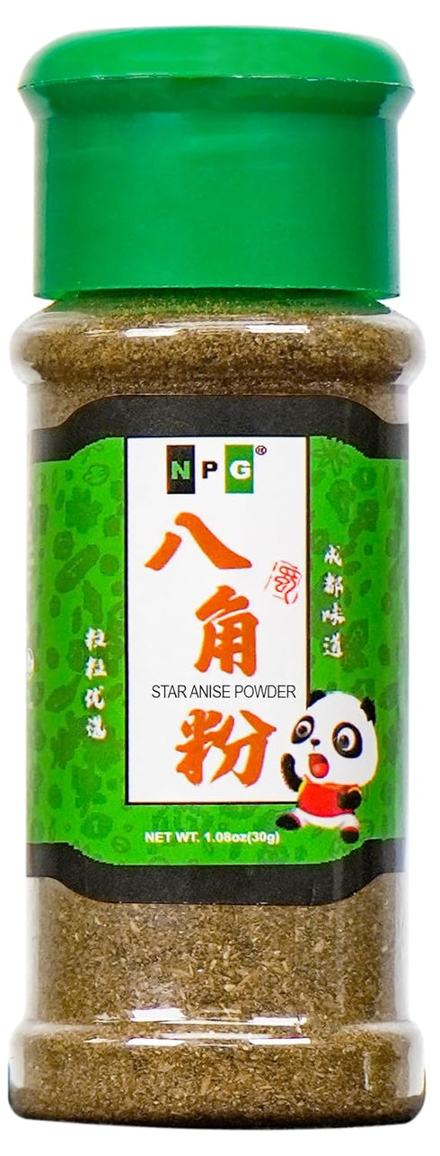 NPG Ground Star Anise Seeds Powder 1.08 Ounce, 100% Natural Chinese Spice for Baking, Cooking, and Tea