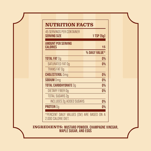 (8 Frost Ridge Maple Farm, Champagne Maple Mustard Ounce)