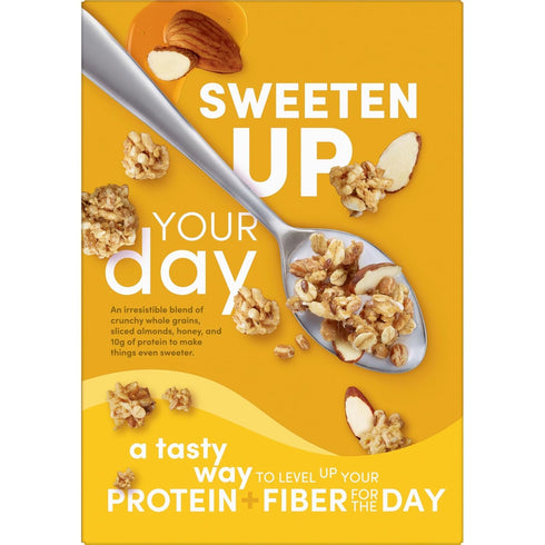 KD Chocolates G0 10g 10g 17.7oz Kashii Protein Cereal, Protein, Fiber, Honey Almond Flax Crunch, Box