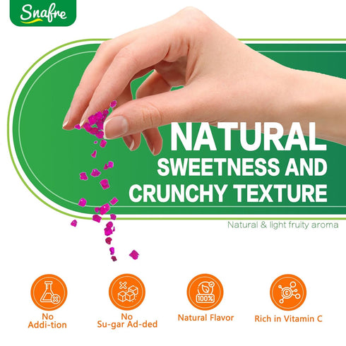 6.53OZ/185G Frozen Freeze Dried Dragon Fruit, Freeze Dried Fruit, Drago n Fruit, Freez e Dri ed Dragon Fru-it Cubes, No